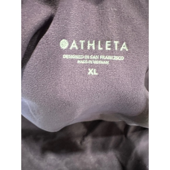 Athleta Womens XL Purple High Neck Racerback Crop Top Yoga Athletic Tank - Picture 3 of 5